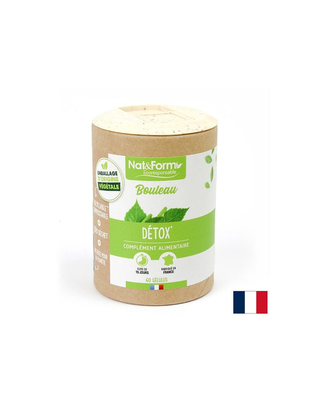 Диуретик и детоксикатор - Екстракт от брезови листа, 60 капсули  Nat&Form - Nutra Best Bulgaria