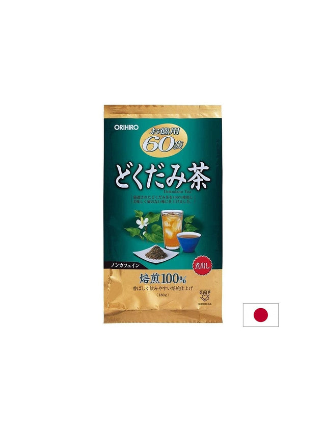 Чай от хутиня – Прочистване на дихателните пътища и отводняване на организма, 60 пакетчета  Orihiro - Nutra Best Bulgaria