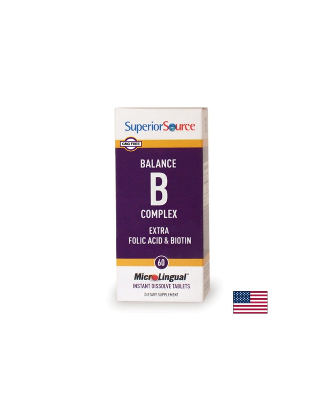 Витамин В Комплекс, 60 сублингвални таблетки Superior Source  Superior Source - Nutra Best Bulgaria