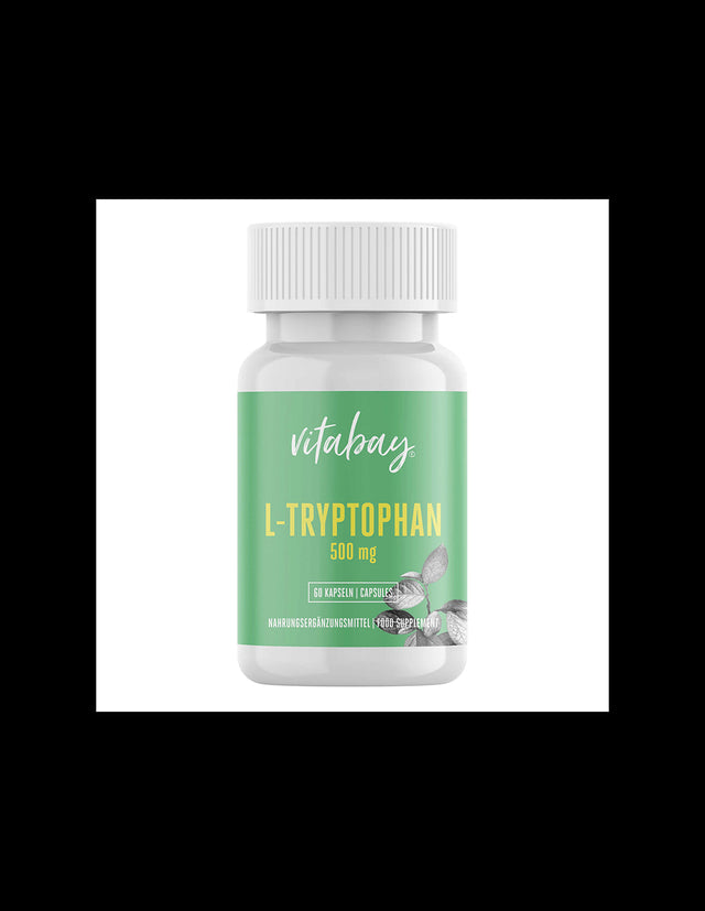 Стрес и безсъние - Л-Триптофан, 60 капсули  Vitabay - Nutra Best Bulgaria