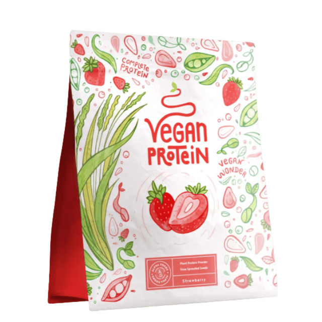 Веган Протеин (Ягода) - 600 г  Alpha Foods - Nutra Best Bulgaria