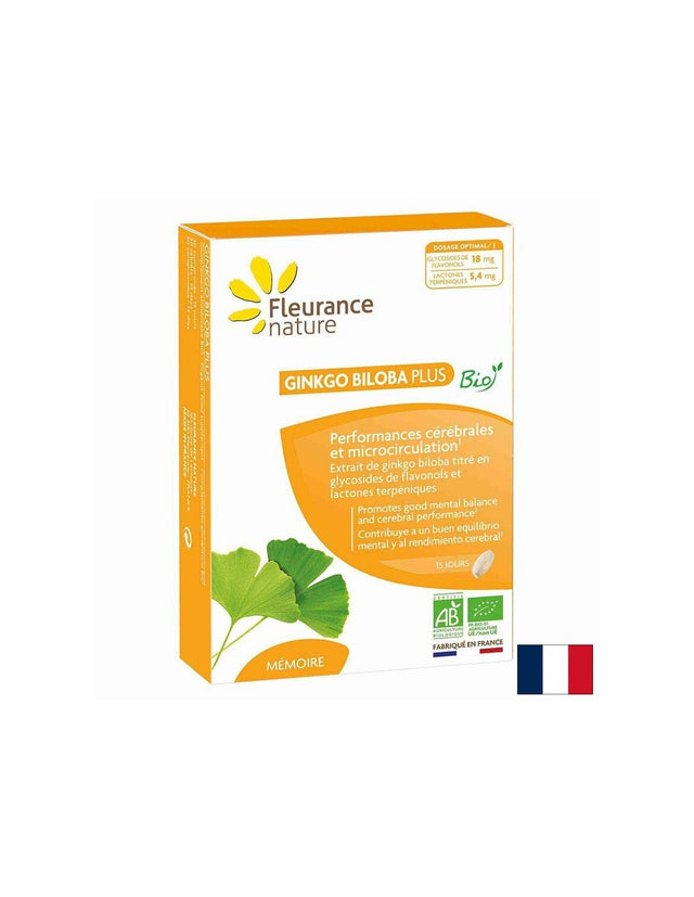 Памет и кръвообращение - Гинко билоба, 600 mg х 30 таблетки  Fleurance Nature - Nutra Best Bulgaria