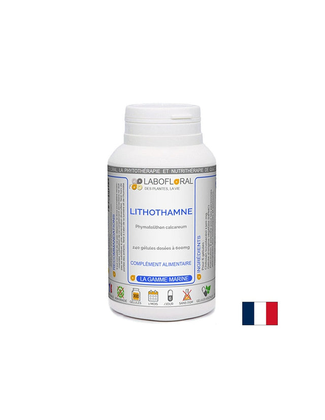 Кости и стави - Червени водорасли Литотамнион, 600 mg х 50 капсули  PhytoMoinsCher - Nutra Best Bulgaria