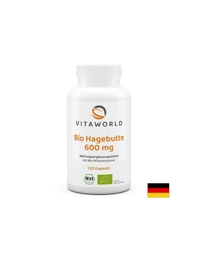 Имунитет и кръвоносна система - Шипка (плод), БИО, 600 mg x 120 капсули  Vita World - Nutra Best Bulgaria