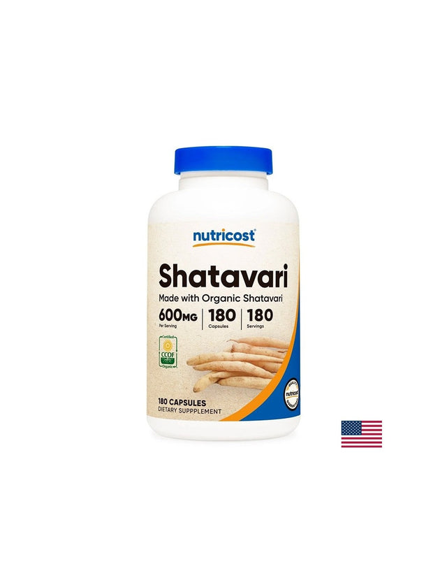 Женско здраве - Шатавари (корен), 600 mg x 180 капсули  Nutricost - Nutra Best Bulgaria
