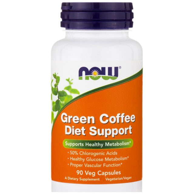 Green Coffee Diet Support - 90 капсули  NOW Foods - Nutra Best Bulgaria