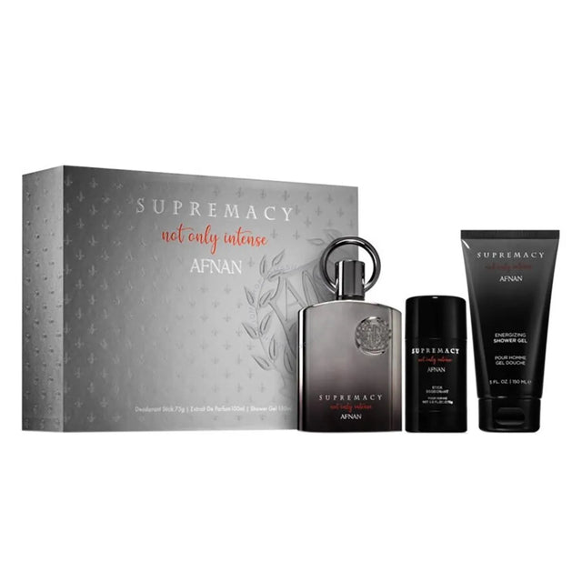 Afnan Supremacy Not Only Intense Eau De Parfum 100ml Spray Gel De Baño 100ml Desodorante Stick 75ml - Nutra Best Bulgaria