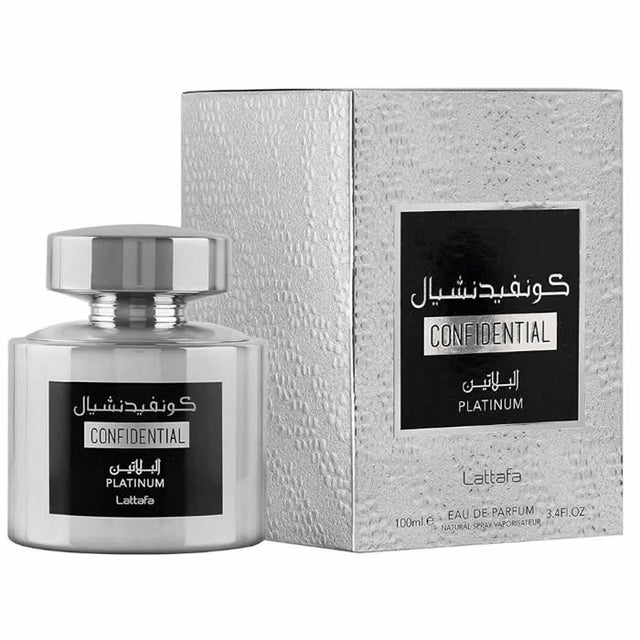 LATTAFA CONFIDENTIAL PLATINUM EDP SPRAY 100 ML - Nutra Best Bulgaria