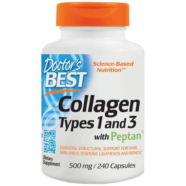 BEST Collagen Types 1 & 3 / 500 mg - 240 капсули - Nutra Best Bulgaria