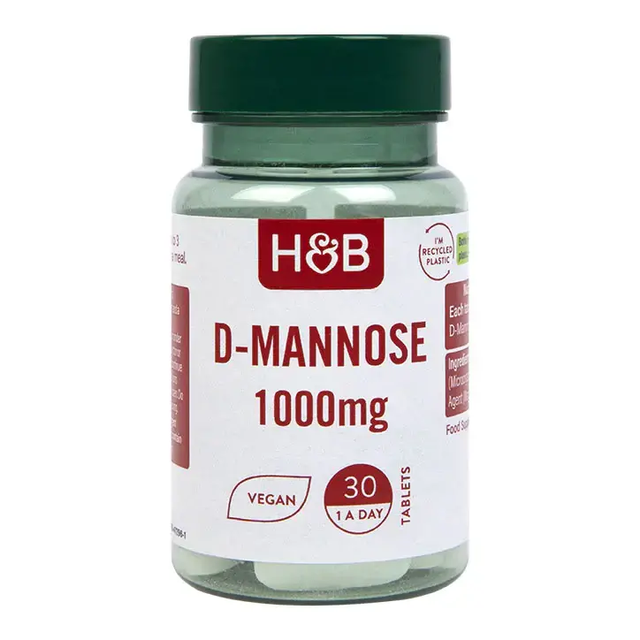 Д-Маноза (D-Mannose) 1000mg 30 таблетки HOLLAND & BARRETT - Nutra Best Bulgaria