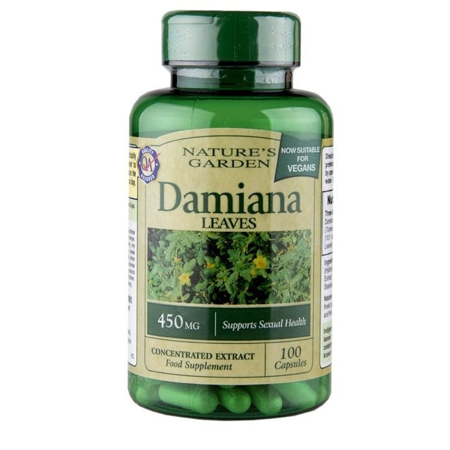 Дамяна (концентриран екстракт от листа) 450мг 100 капсули HOLLAND & BARRETT - Nutra Best Bulgaria