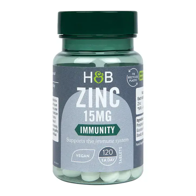 Цинк (ZInc) 15мг 120 веган таблетки HOLLAND & BARRETT - Nutra Best Bulgaria