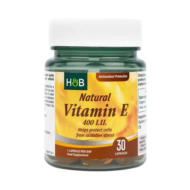 Витамин Е (Vitamin E) натурален 400 I.U. 30 капсули HOLLAND & BARRETT - Nutra Best Bulgaria