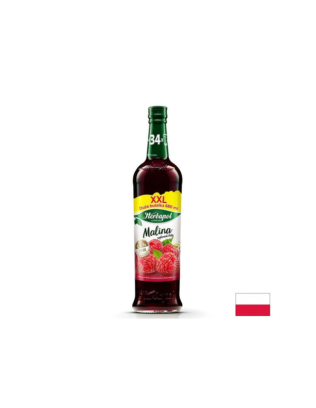 Сироп от Малина –За напитки и десерти, 680 ml  Herbapol - Nutra Best Bulgaria