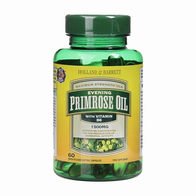 High Strength Cold Pressed | Evening Primrose Oil 1500 mg - 60 капсули  Holland and Barrett - Nutra Best Bulgaria