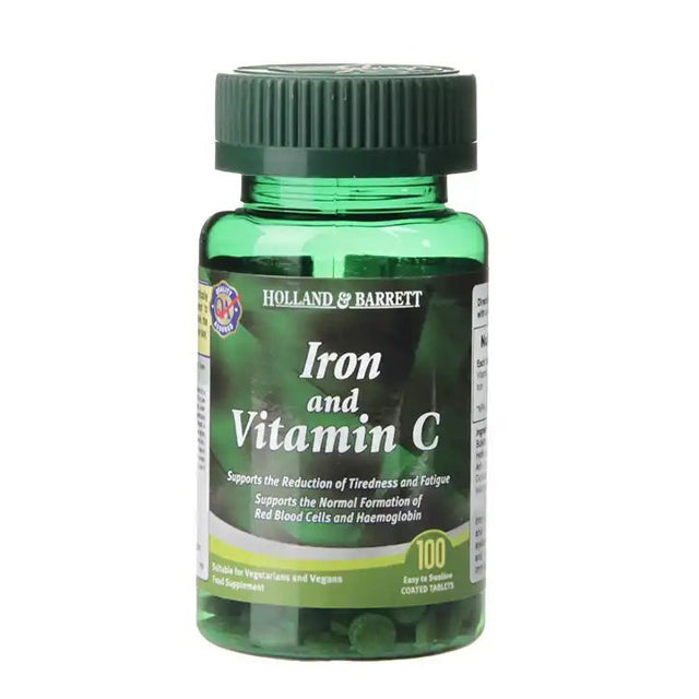 Желязо и витамин C (Iron and Vitamin C) 90 таблетки HOLLAND & BARRETT - Nutra Best