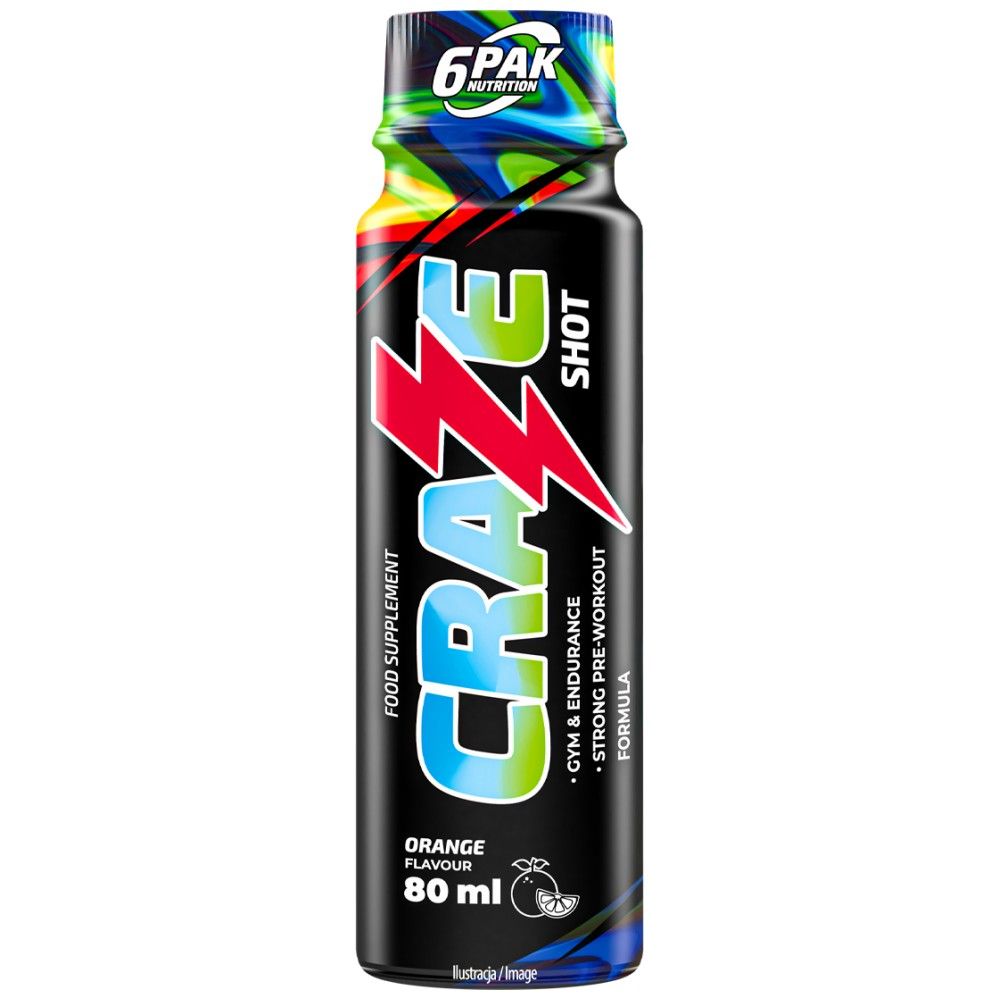 Craze Shot - 80 мл  6PAK Nutrition - Nutra Best Bulgaria