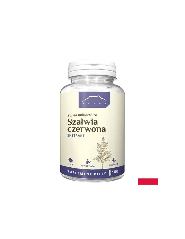 Сърдечно-съдова система - Салвия (червен градински чай), 700 mg х 100 капсули  Nanga - Nutra Best Bulgaria