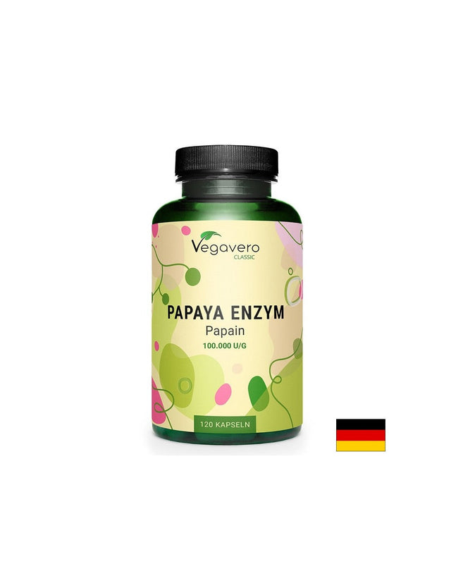 Добро храносмилане - Папая ензими, 700 mg х 120 капсули  Vegavero - Nutra Best Bulgaria