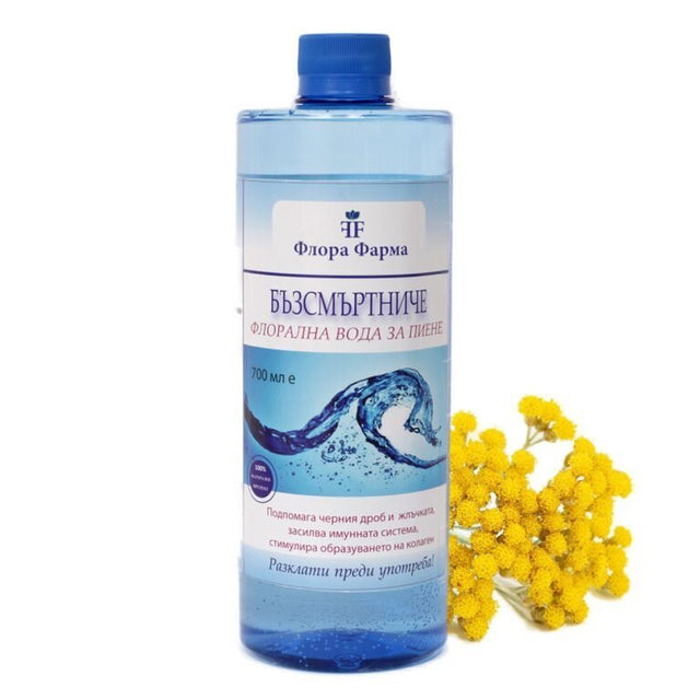 Натурална флорална вода от БЕЗСМЪРТНИЧЕ 700ml FLORA PHARMA  Флора Фарма - Nutra Best Bulgaria