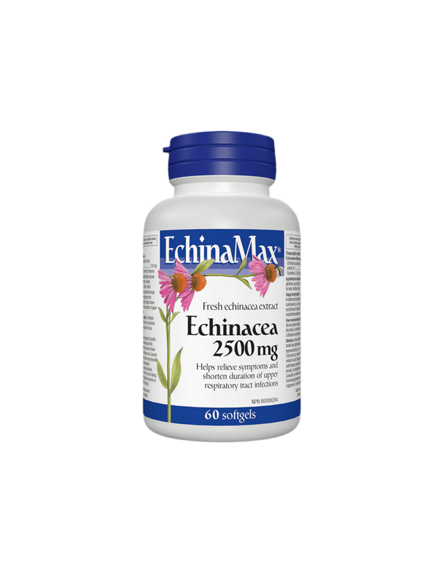 EchinaMax Echinacea/ Ехинацея 2500 mg х 60 софтгел капсули - Nutra Best Bulgaria