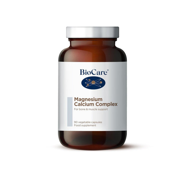 Магнезий + Калций Комплекс / BioCare Magnesium Calcium Complex 90 Vcaps - Nutra Best Bulgaria