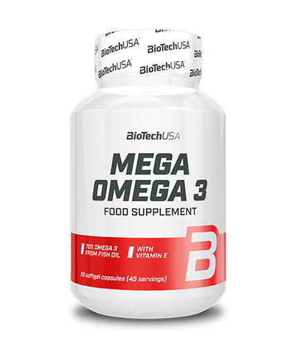 Mega Omega 3 / 90 Softgels  BIOTECH USA - Nutra Best Bulgaria