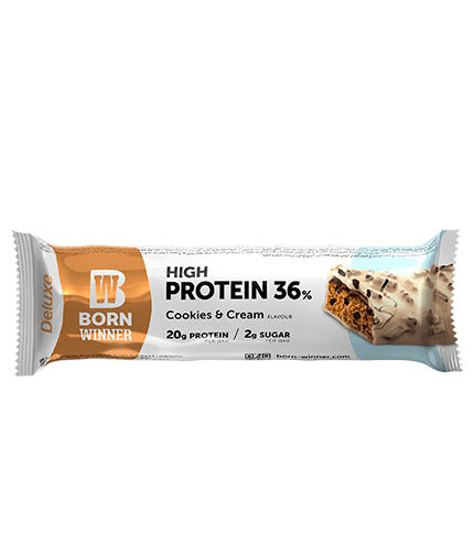 Deluxe Protein Bar / 55 g / Cookies & Cream - Nutra Best Bulgaria