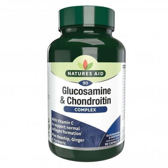 Глюкозамин и хондроитин комплекс (Glucosamine & Chondroitin Complex) 90 капсули NaturesAid - Nutra Best Bulgaria