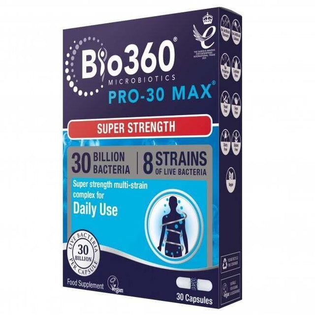 Пробиотик Pro-30 MAX (30 Billion Bacteria) 30млрд. 30 капсули NaturesAid - Nutra Best Bulgaria