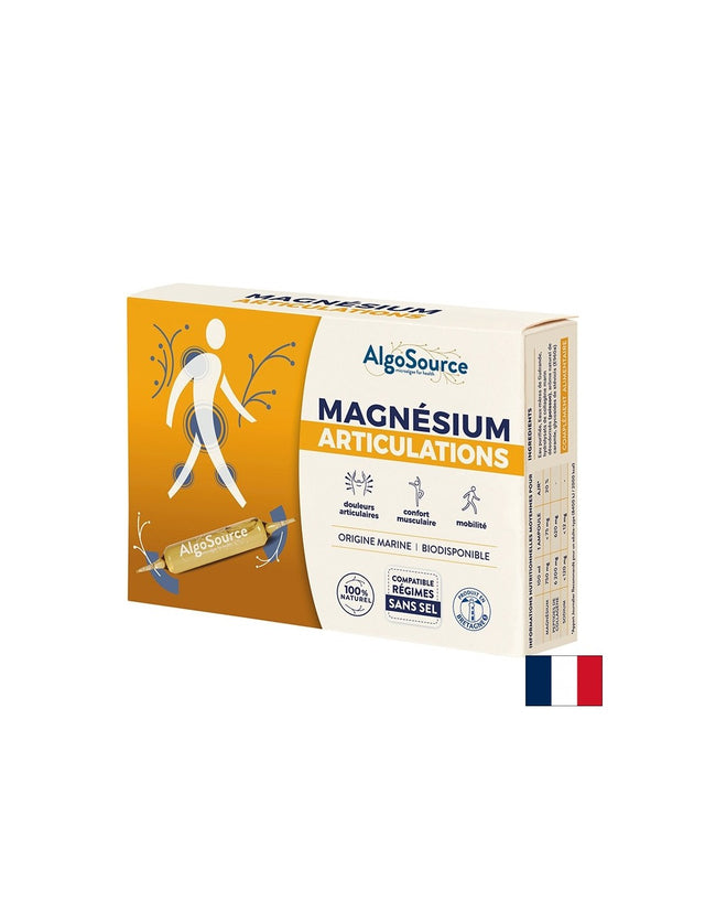 Магнезий + колагенови пептиди – За здрави стави и мускули, 75 mg, 20 ампули  AlgoSource - Nutra Best Bulgaria