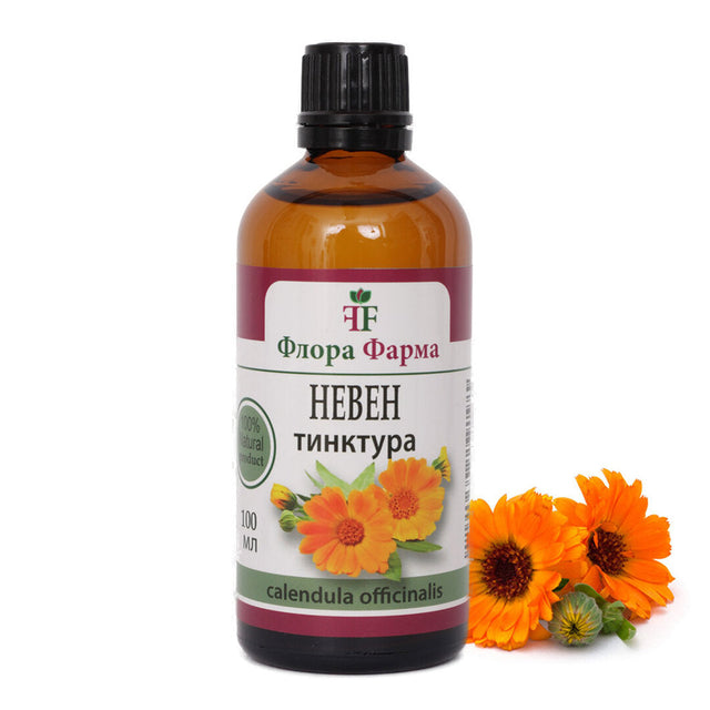 Невен 750 мг – тинктура 100 мл FLORA FARMA  Флора Фарма - Nutra Best Bulgaria