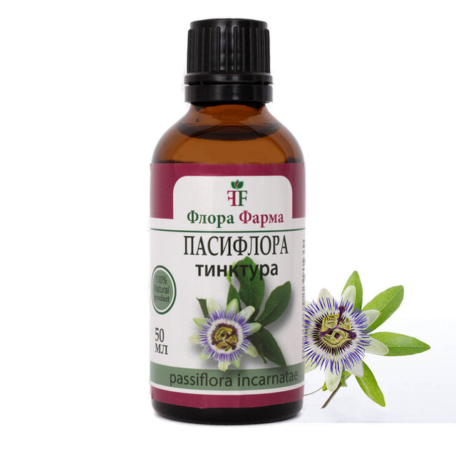 Пасифлора 750 мг – тинктура 50 мл FLORA FARMA  Флора Фарма - Nutra Best Bulgaria