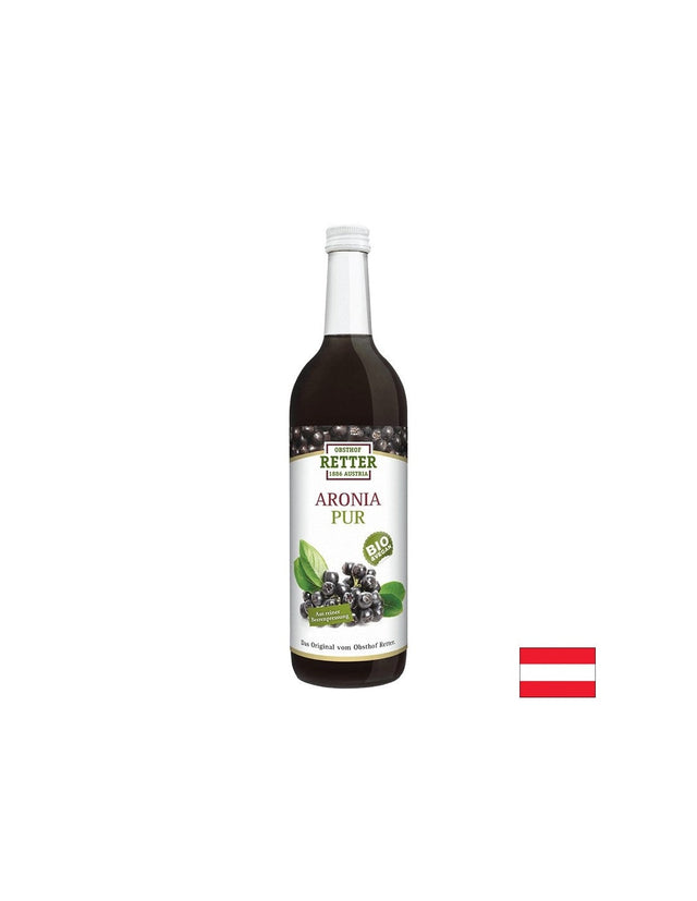 Имунитет и здраво сърце - Сок от Арония, БИО, 750 ml  Obsthof Retter - Nutra Best Bulgaria