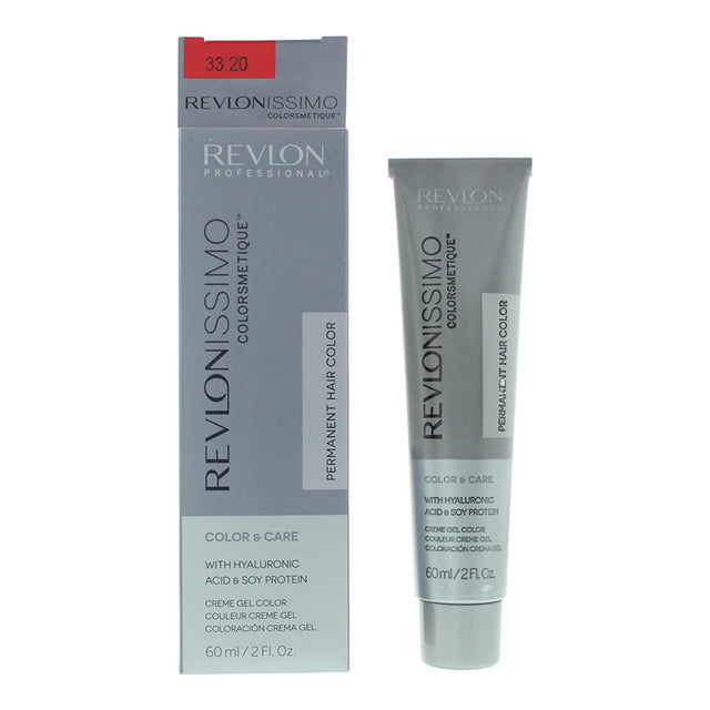 Revlon, Revlonissimo Colorsmetique, Соев протеин, Трайна боя за коса, 33.20 Intense Dark Burgundy, 60 мл