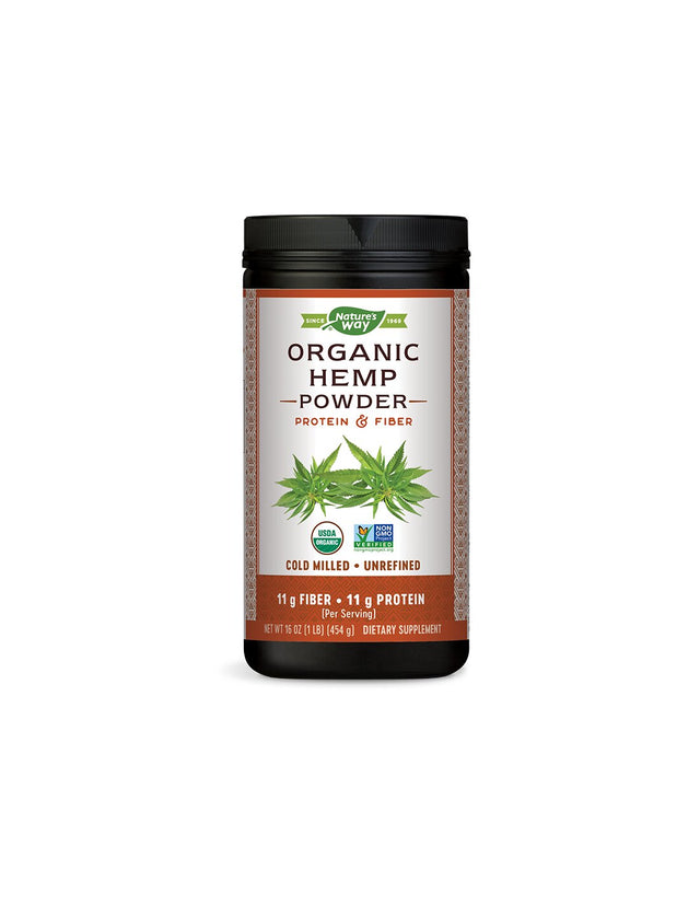 Hemp Powder Organic / Коноп с Протеини и Фибри х 454 g Nature’s Way - Nutra Best Bulgaria