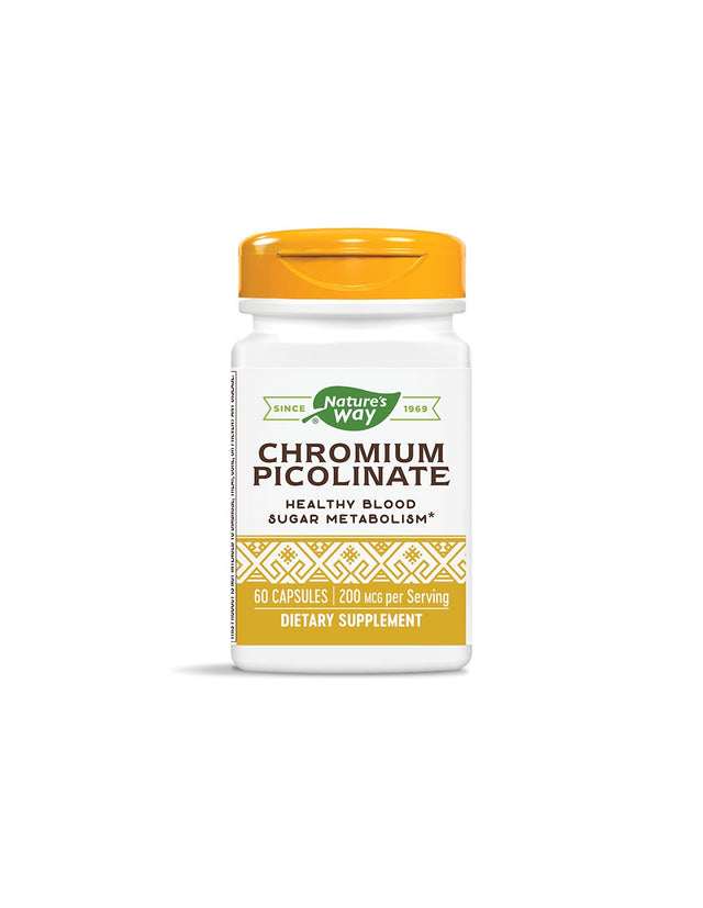 Chromium Picolinate/ Хром Пиколинат 200 mcg х 60 капсули Nature’s Way  Nature’s Way - Nutra Best Bulgaria