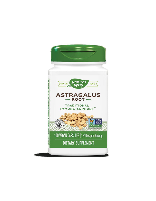 Силен имунитет и енергия - Астрагал, 470 mg, 100 капсули Nature’s Way - Nutra Best Bulgaria