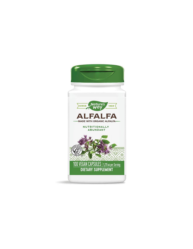 Alfalfa, Люцерна 405 mg х 100 капсули Nature’s Way - Nutra Best Bulgaria