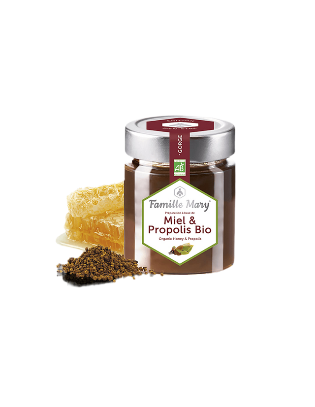 Miel & Propolis Bio / Био акациев мед + прополис, 170 g Famille Mary - Nutra Best Bulgaria