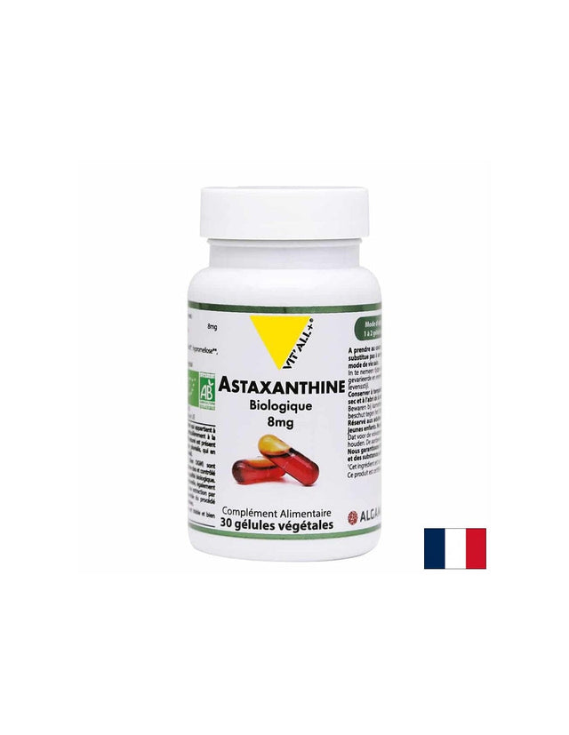 Добро зрение и клетъчно здраве - Астаксантин, 8 mg x 30 капсули  Vit'all Plus - Nutra Best Bulgaria