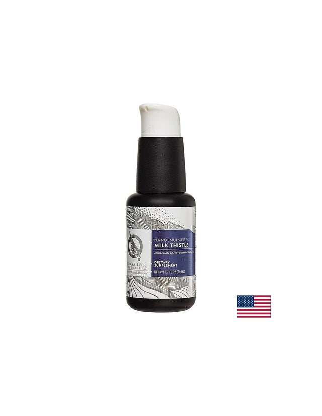 Бял трън (наноемулсифициран) – чернодробно здраве - (Осигурява 80% високоусвоим силимарин), 50 ml  Quicksilver - Nutra Best Bulgaria