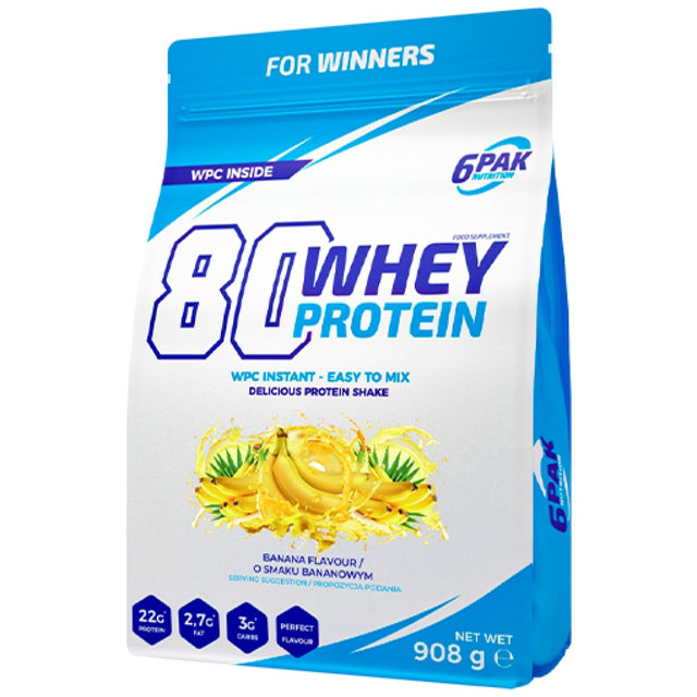80 Whey Protein | WPC Instant - 908 грама  6PAK Nutrition - Nutra Best Bulgaria