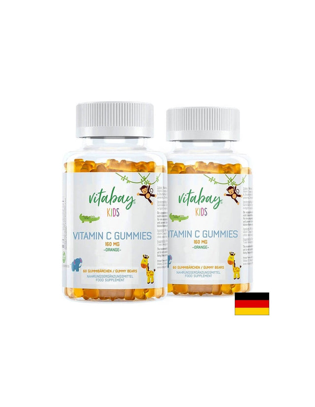Имунитет - Витамин С за деца, 80 mg 120 (60+60) желирани таблетки, с вкус на портокал  Vitabay - Nutra Best Bulgaria