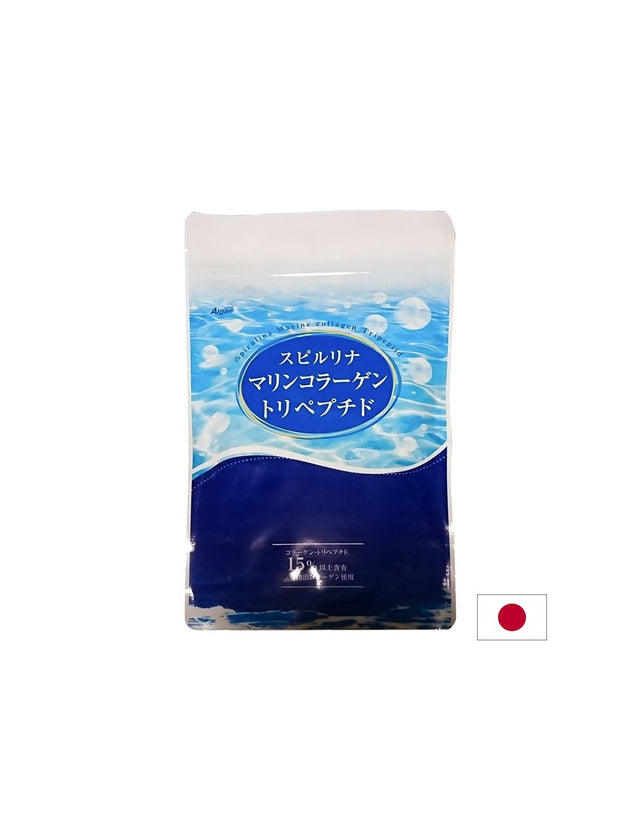 Японска Спирулина + Рибни пептиди и Витамин С - Подпомага ставите и кожата, 800 таблетки  Japan Algae - Nutra Best Bulgaria