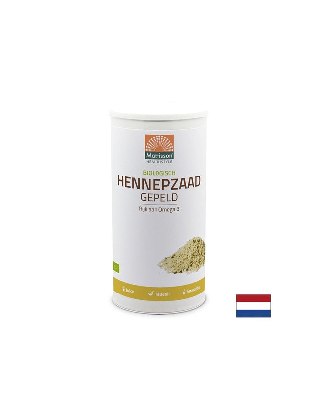 Конопени семена БИО 800 g  Mattisson Healthstyle - Nutra Best Bulgaria
