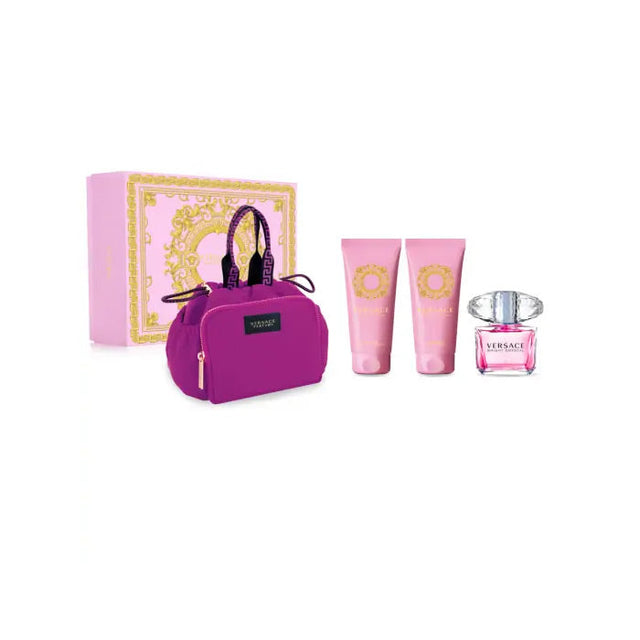 Versace Bright Crystal Eau De Toilette Spray 90ml Set 4 Pieces - Nutra Best Bulgaria