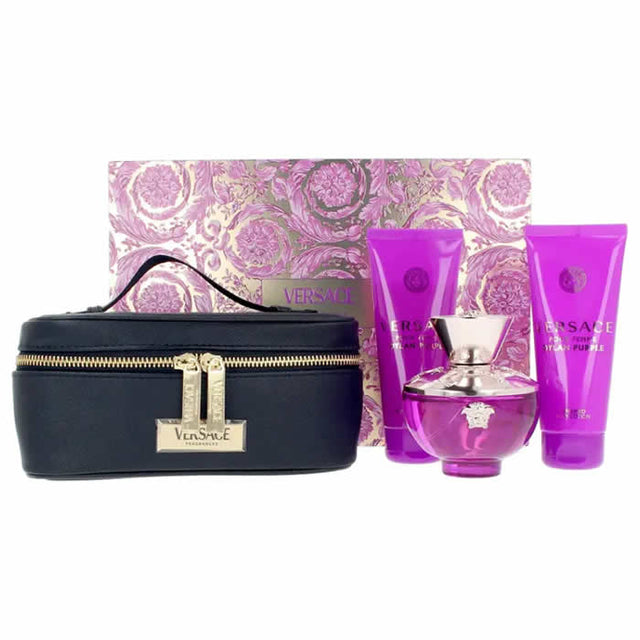 Versace Pour Femme Dylan Purple Eau De Parfum Spray 100ml Set 4 Pieces - Nutra Best Bulgaria