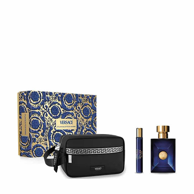 Versace Dylan Blue Pour Homme Eau De Toilette Spray 100ml Set 3 Pieces - Nutra Best Bulgaria