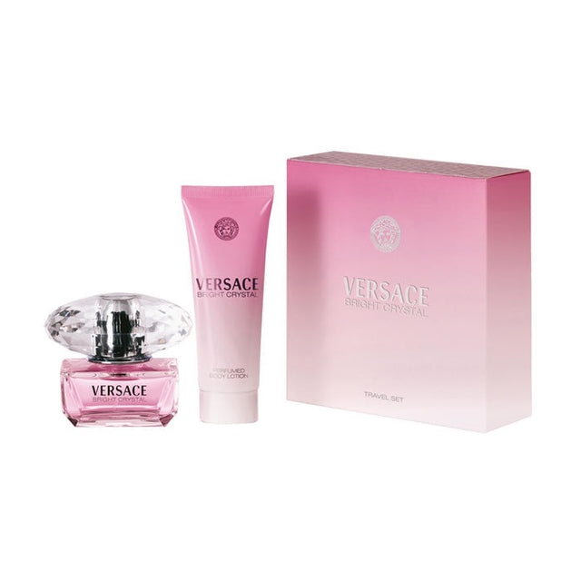 Versace Bright Crystal Eau De Toilette Spray 50ml Set 2 Pieces - Nutra Best Bulgaria